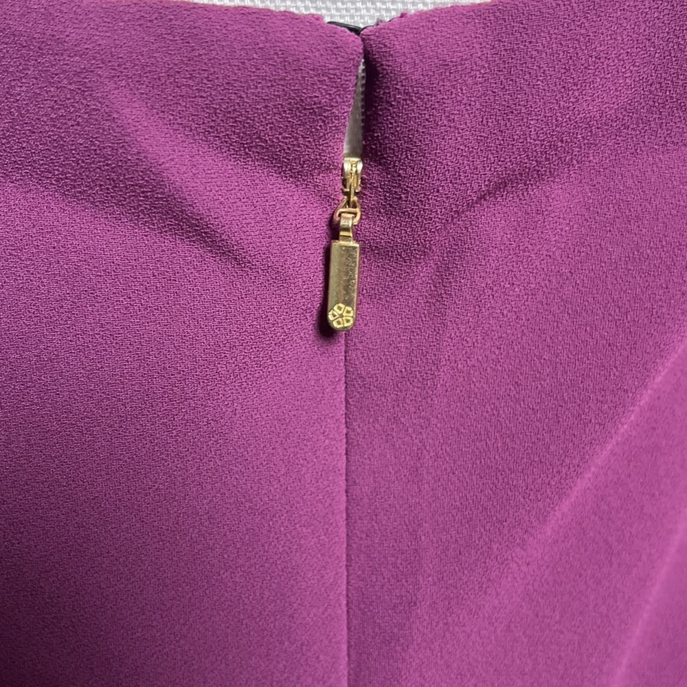 Trina Turk‎ NWT Glow Halter Neck Carmel Crepe Dress Fuchsia Women's Size 6 - Picture 8 of 11